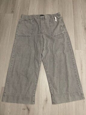 GAP Baggy Wide Leg Sweatpant Jeans- Grey Denim